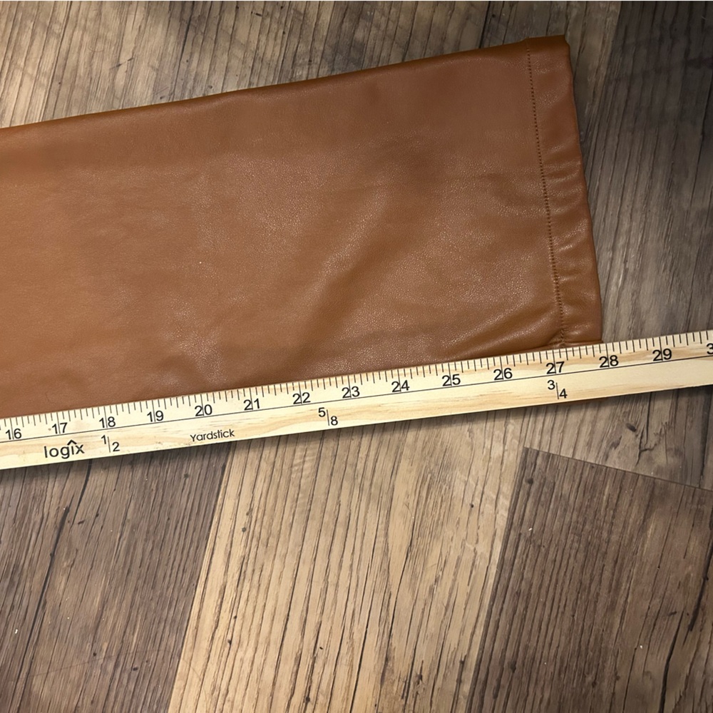Bardot Revolve leather high waisted, boot cut pants Small - Picture 7 of 11